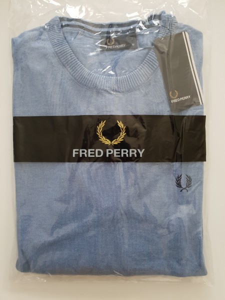 Fred Perry Pullover Rundhals hellblau K3311 - 506